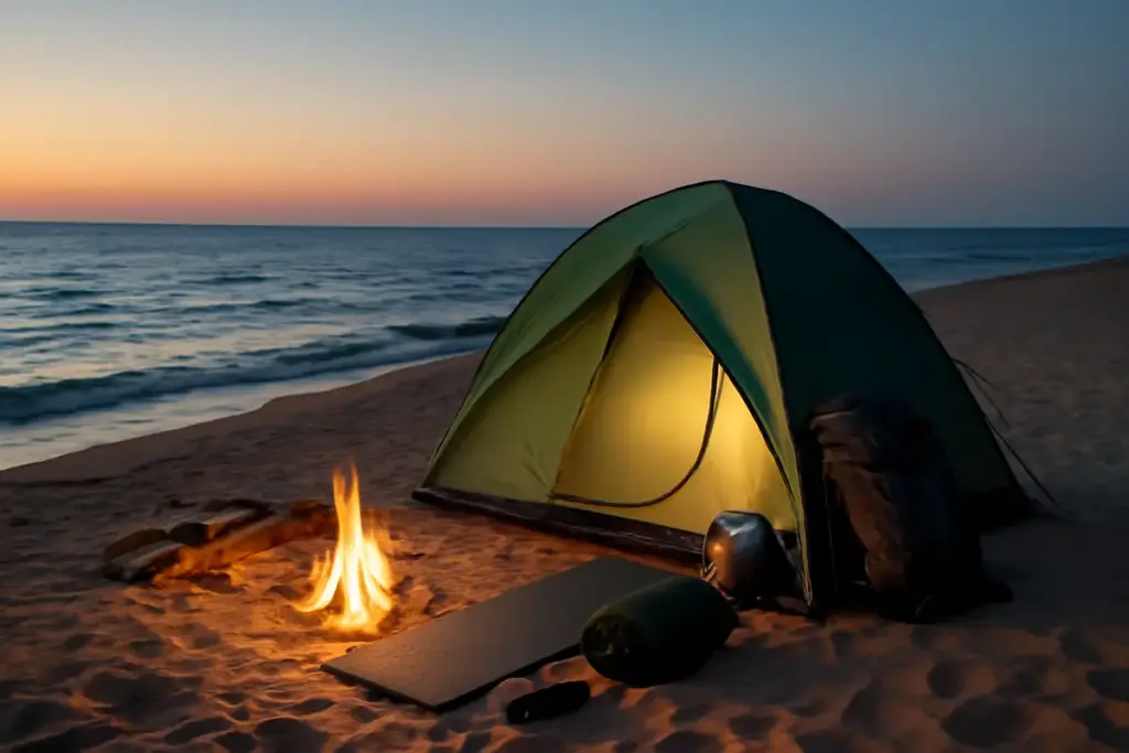 Come organizzare una notte in tenda sulla spiaggia? Le regole fondamentali per vivere la magia senza rischi