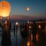 Quando iniziano le corse di torce e lanterne in riva? Atmosfera magica che resta nel cuore