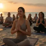 Eventi di yoga collettivo all’alba sulla spiaggia: benefici reali che senti già dal primo incontro